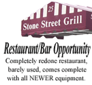 Stone Street Grill Bar For Sale